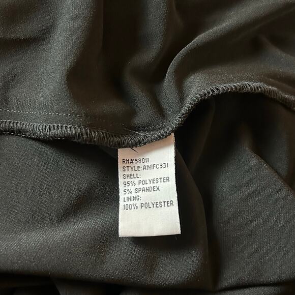 Sangria Dress Sz 12 Black Bejeweled Pleated Empire Waist Cocktail Formal Classic - Picture 9 of 12